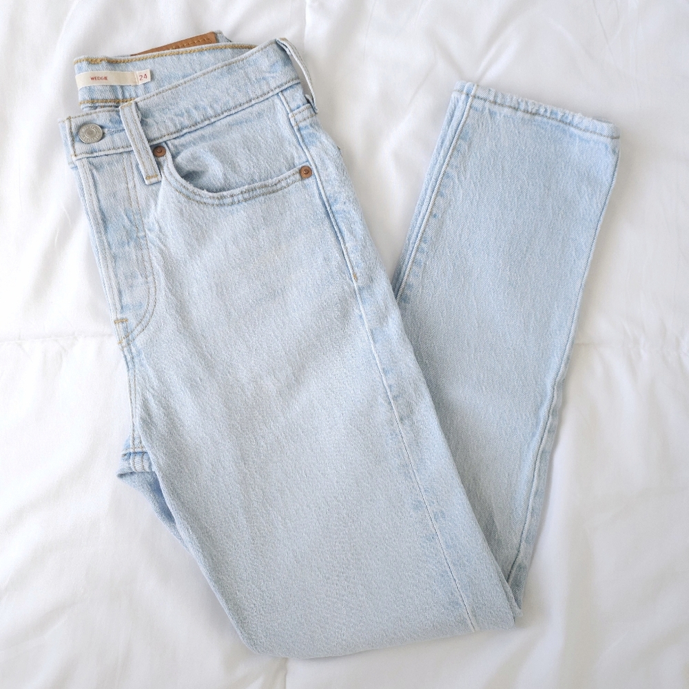 Levi's Wedgie Skinny High Ruse Ankle Jeans Light Wash